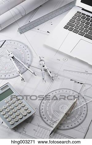 Planimetries in an architect studio View Large Photo Image Stock Image - Planimetries in an architect studio. Fotosearch