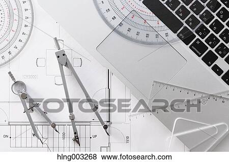 Planimetries in an architect studio View Large Photo Image Stock Photo - Planimetries in an architect studio. Fotosearch