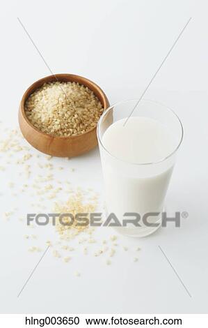 Stock Image - Rice and milk. Fotosearch