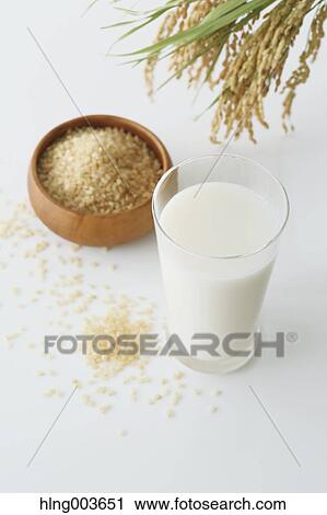 Stock Image - Rice and milk. Fotosearch