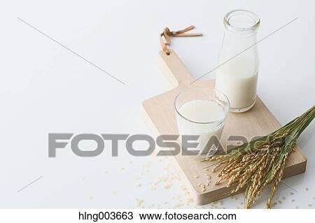 Stock Image - Rice and milk. Fotosearch