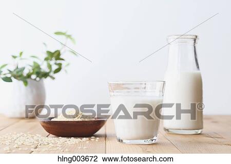 Stock Image - Rice and milk. Fotosearch