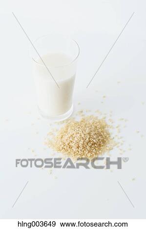 Stock Photo - Rice and milk. Fotosearch