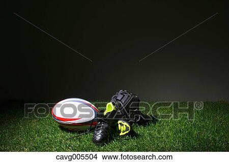 Rugby equipment on grass View Large Photo Image Picture - Rugby equipment on grass. Fotosearch