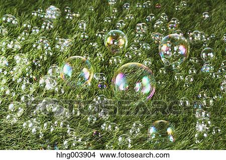 Soap bubbles on grass View Large Photo Image Picture - Soap bubbles on grass. Fotosearch