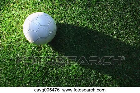 Soccer ball on grass View Large Photo Image Stock Photograph - Soccer ball on grass. Fotosearch