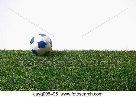 Soccer ball on grass View Large Photo Image Stock Photography - Soccer ball on grass. Fotosearch