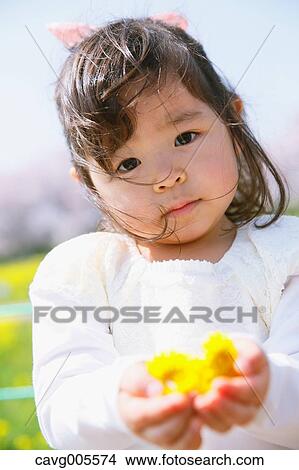 Young smiling Japanese girl enjoying cherry blossoms in a city park View Large Photo Image Picture - Young smiling Japanese girl enjoying cherry blossoms in a city park. Fotosearch