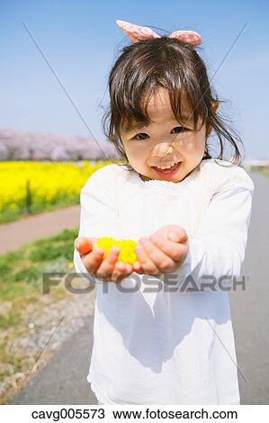 Young smiling Japanese girl enjoying cherry blossoms in a city park View Large Photo Image Stock Image - Young smiling Japanese girl enjoying cherry blossoms in a city park. Fotosearch