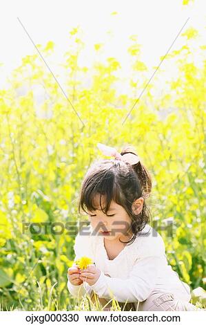 Young smiling Japanese girl enjoying cherry blossoms in a city park View Large Photo Image Stock Image - Young smiling Japanese girl enjoying cherry blossoms in a city park. Fotosearch