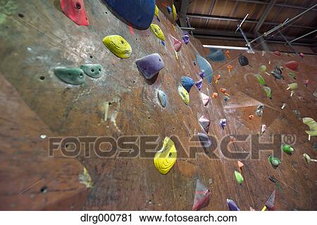 Stock Image - Bouldering gym. Fotosearch