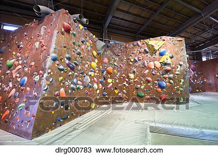 Bouldering gym View Large Photo Image Stock Image - Bouldering gym. Fotosearch