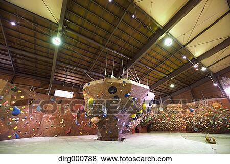 Bouldering gym View Large Photo Image Stock Photo - Bouldering gym. Fotosearch
