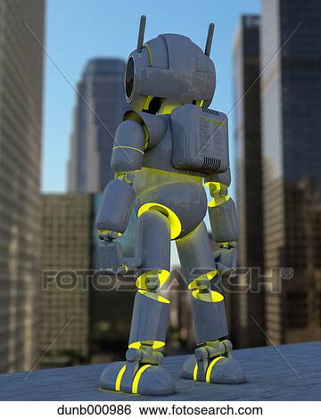 CG Robot View Large Photo Image Stock Photograph - CG Robot. Fotosearch