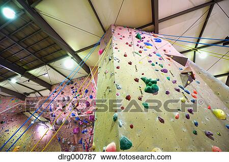 Climbing gym View Large Photo Image Stock Photo - Climbing gym. Fotosearch