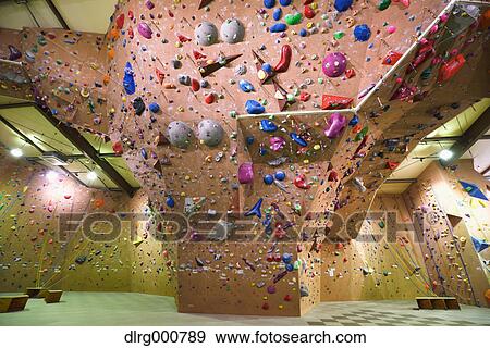 Climbing gym View Large Photo Image Stock Photo - Climbing gym. Fotosearch