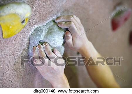 Close up of Japanese climbing athlete in action View Large Photo Image Stock Photo - Close up of Japanese climbing athlete in action. Fotosearch