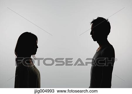 Couple silhouette View Large Photo Image Stock Image - Couple silhouette. Fotosearch