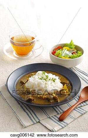 Curry and rice View Large Photo Image Stock Image - Curry and rice. Fotosearch