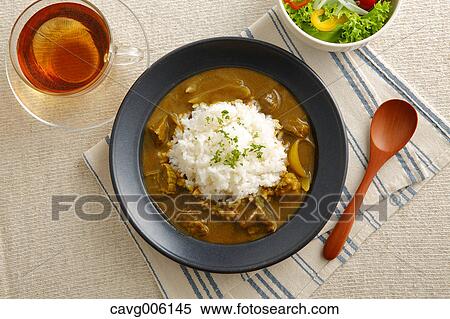 Curry and rice View Large Photo Image Stock Photography - Curry and rice. Fotosearch