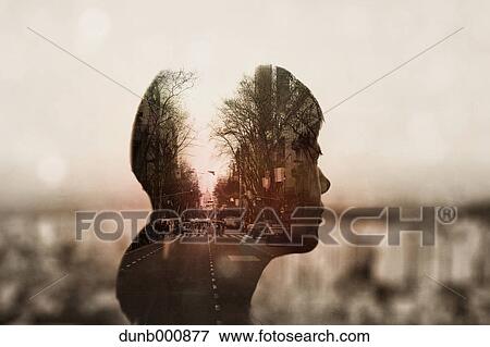 Double exposure of young woman and cityscape View Large Photo Image Stock Photo - Double exposure of young woman and cityscape. Fotosearch
