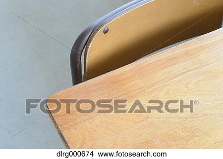 Picture - Empty high school classroom. Fotosearch