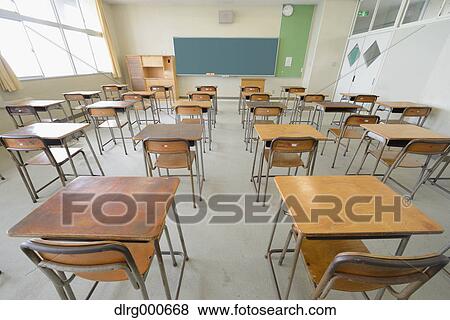 Empty high school classroom View Large Photo Image Stock Photo - Empty high school classroom. Fotosearch