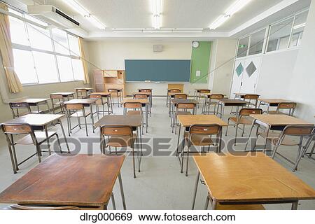 Empty high school classroom View Large Photo Image Stock Photo - Empty high school classroom. Fotosearch