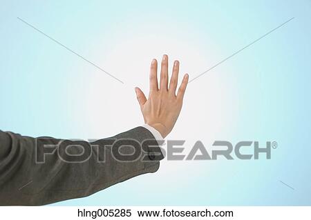 Stock Photography - Female hand performing touch gesture. Fotosearch