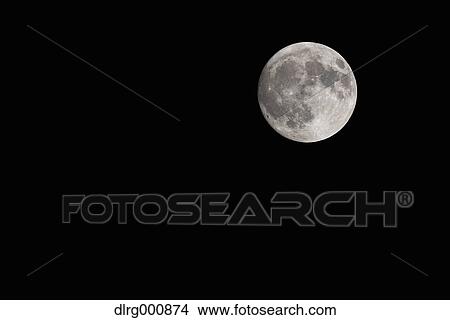 Full moon in the dark sky View Large Photo Image Picture - Full moon in the dark sky. Fotosearch