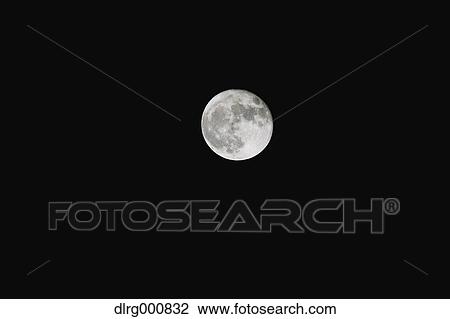 Full moon in the dark sky View Large Photo Image Stock Image - Full moon in the dark sky. Fotosearch