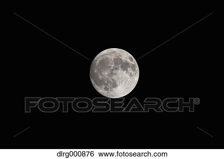 Full moon in the dark sky View Large Photo Image Stock Photograph - Full moon in the dark sky. Fotosearch