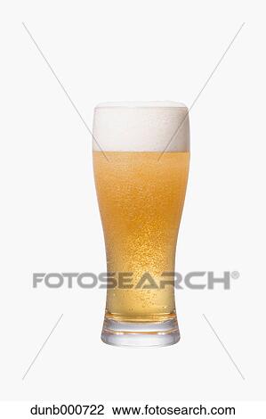 Stock Image - Glass of beer. Fotosearch