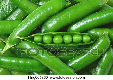 Stock Image - Green peas. Fotosearch