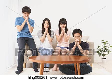 Group of Japanese supporters in the living room View Large Photo Image Stock Image - Group of Japanese supporters in the living room. Fotosearch