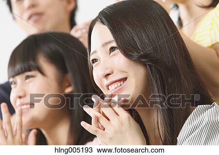 Group of Japanese supporters View Large Photo Image Stock Image - Group of Japanese supporters. Fotosearch
