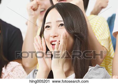 Group of Japanese supporters View Large Photo Image Stock Image - Group of Japanese supporters. Fotosearch