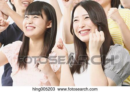Group of Japanese supporters View Large Photo Image Stock Image - Group of Japanese supporters. Fotosearch