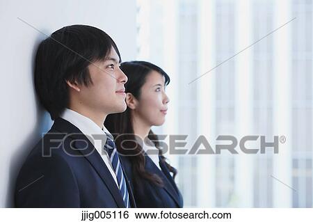 Japanese businesspeople in a modern office View Large Photo Image Stock Photograph - Japanese businesspeople in a modern office. Fotosearch