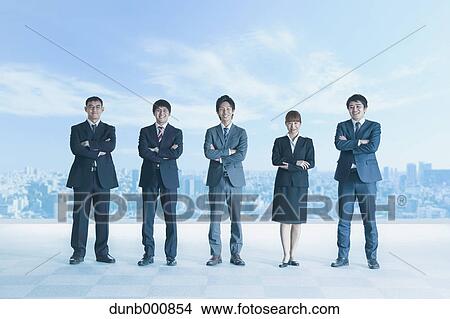 Picture - Japanese businesspeople. Fotosearch
