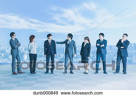 Stock Photo - Japanese businesspeople. Fotosearch