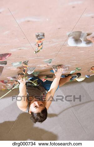 Japanese climbing athlete in action View Large Photo Image Picture - Japanese climbing athlete in action. Fotosearch