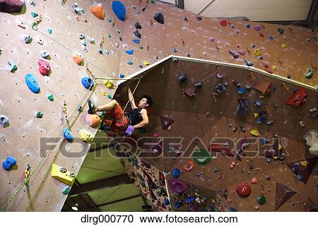 Japanese climbing athlete in action View Large Photo Image Stock Image - Japanese climbing athlete in action. Fotosearch