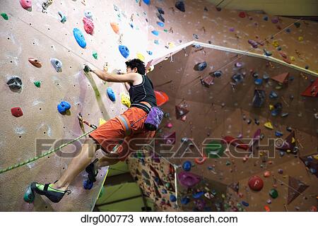 Japanese climbing athlete in action View Large Photo Image Stock Image - Japanese climbing athlete in action. Fotosearch