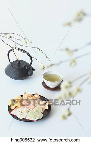 Stock Image - Japanese confectionery. Fotosearch