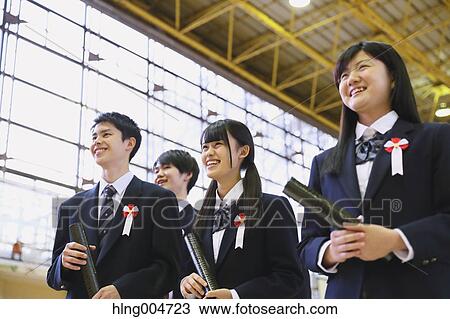 Japanese high school graduation ceremony View Large Photo Image Stock Image - Japanese high school graduation ceremony. Fotosearch