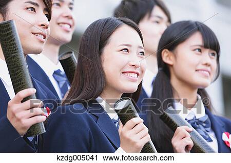 Japanese high school graduation ceremony View Large Photo Image Stock Image - Japanese high school graduation ceremony. Fotosearch