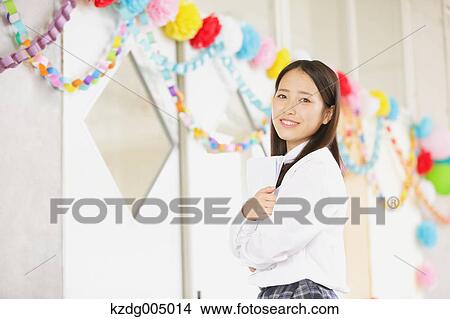 Japanese high-school student portrait View Large Photo Image Picture - Japanese high-school student portrait. Fotosearch