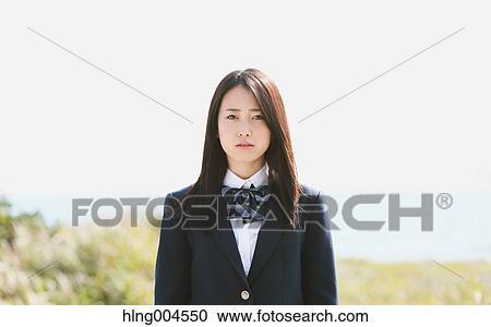 Japanese high-school student portrait View Large Photo Image Stock Image - Japanese high-school student portrait. Fotosearch
