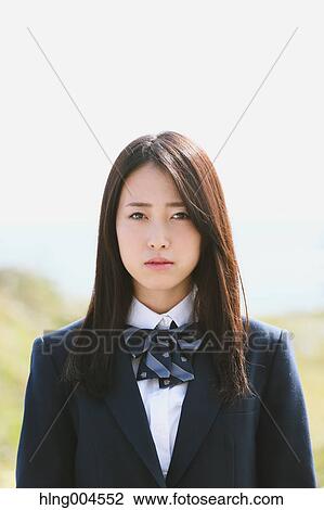 Japanese high-school student portrait View Large Photo Image Stock Image - Japanese high-school student portrait. Fotosearch